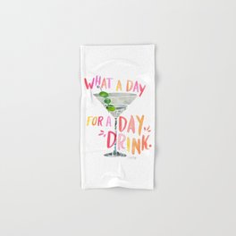 What a Day for a Day Drink – Melon Typography Hand & Bath Towel