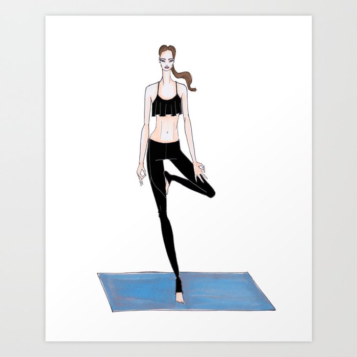 Yoga Fashion Ilration Print High Home Decor Yoga Fashion Ilration Print High Home Decor Luxury Wall Art S Room