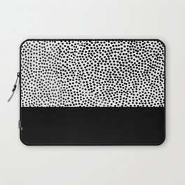 Dots and Black Laptop Sleeve