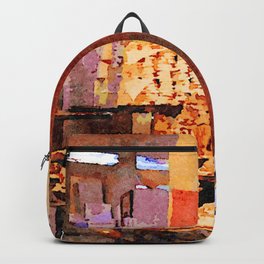 Showcase of Aleppo pastry shop Backpack