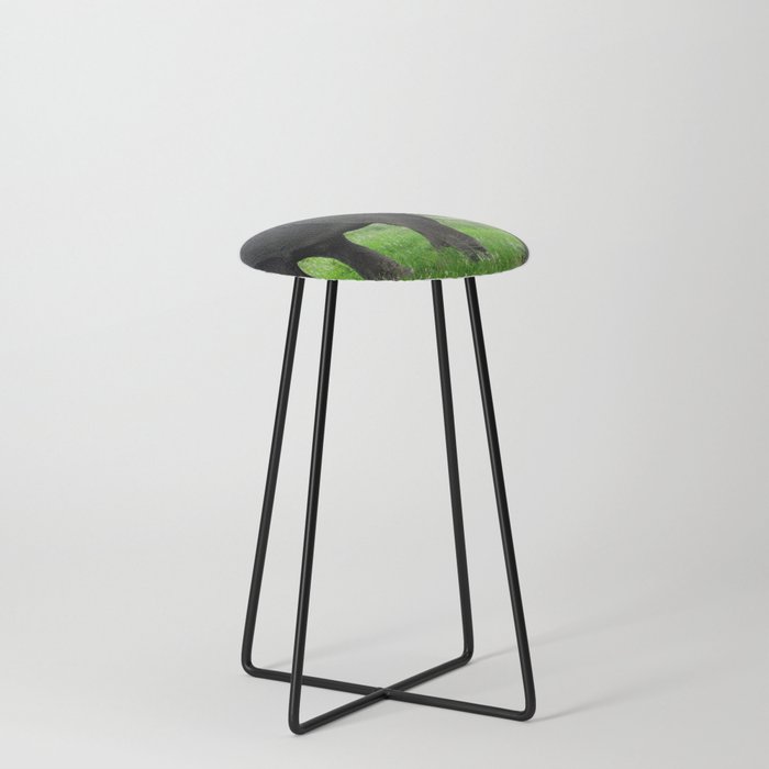 South Africa Photography - An Elephant On The Green Grassy Field Counter Stool