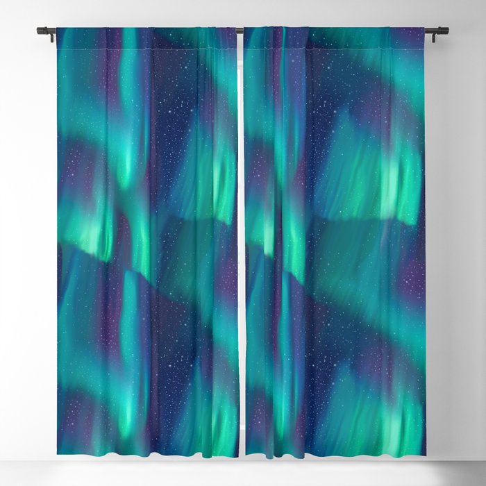 Aurora Borealis Blackout Curtain