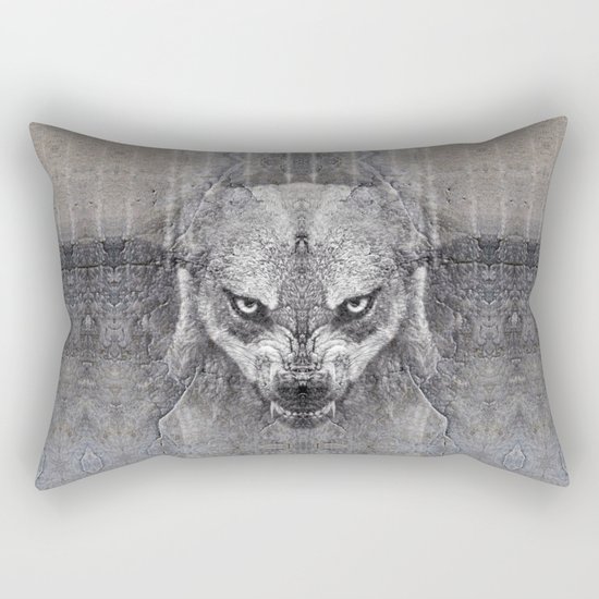 Canis Lupus II Rectangular Pillow