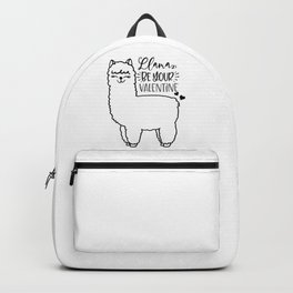 Llama Be Your Valentine Backpack