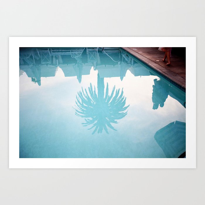 Palm In Pool Art Print