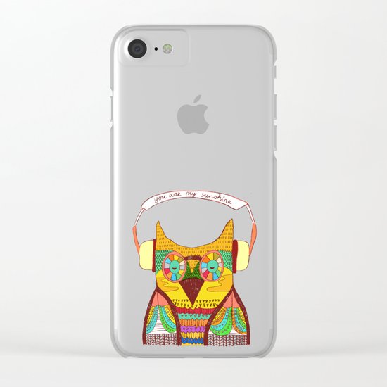 The Owl rustic song Clear iPhone Case