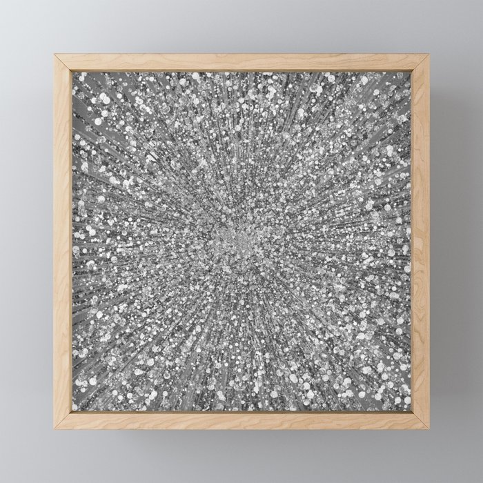 Glitz Supernova Silver Framed Mini Art Print