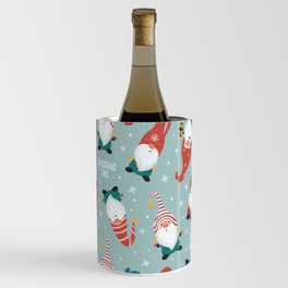 Christmas gnomes pattern Wine Chiller