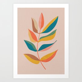 Colorful Leaves Art Print
