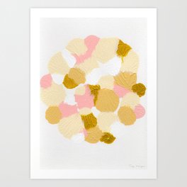 Gold pink Art Print | Tote Bags, Gold, Backpacks, Contemporaryart, Pink, Girlsroom, Abstract, Paintingabstract, Painting, Duffle Bags 