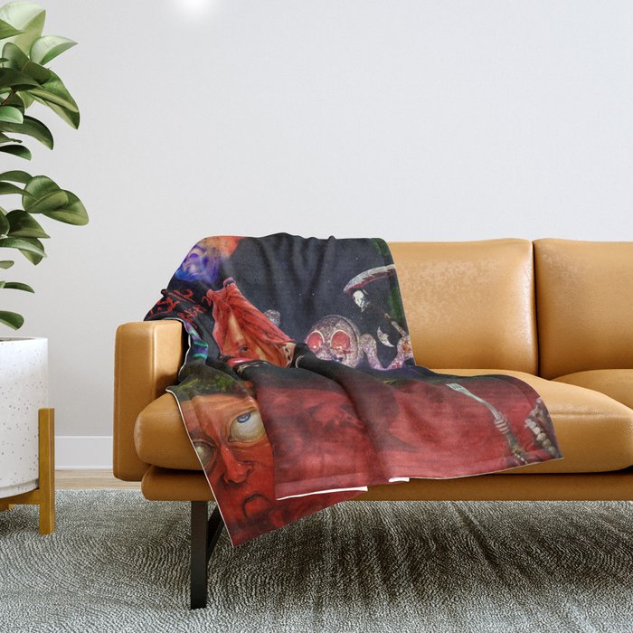 trip trippie at night redd 2021 masaug Throw Blanket by robertranda Society6