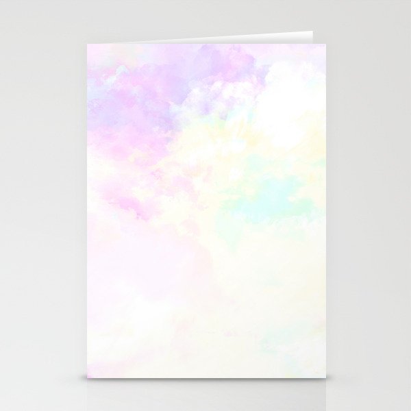 Rainbow watercolor Stationery Cards