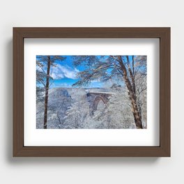 NRG Bridge In Winter Recessed Framed Print