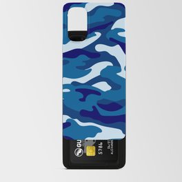 Camouflage Pattern Blue Colours Android Card Case