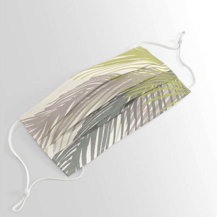 Abstract Palm Tree Face Mask by Modern Tropical Society6