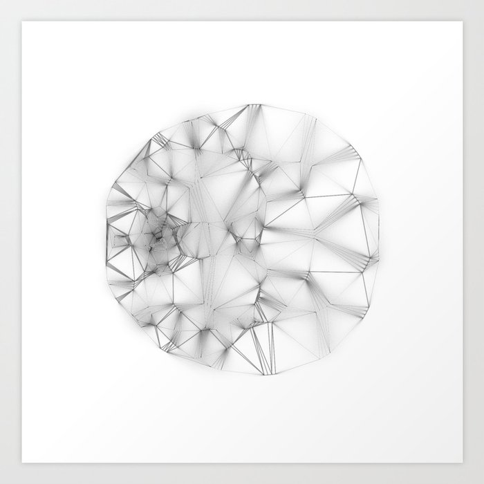 Wireframe Composition No. 30 Art Print