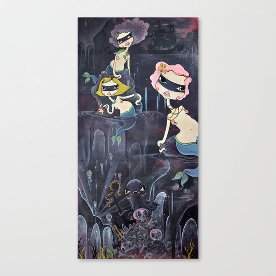 We were only trying to drown her. Canvas Print
