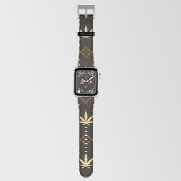Marijuana tile pattern. Digital Illustration background Apple Watch Band