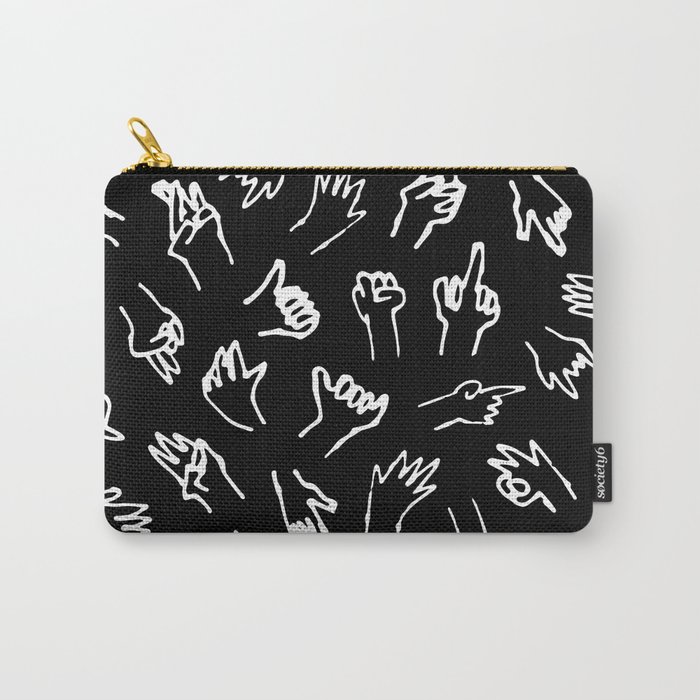 Bad Hands (Black) Carry-All Pouch
