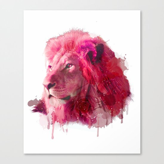 Rose Lion Canvas Print