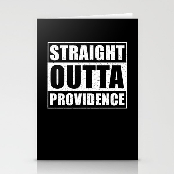 Straight Outta Providence Stationery Cards
