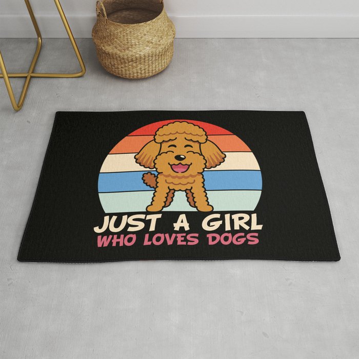 Toy Poodle Just a Girl Who Loves Dogs Rug