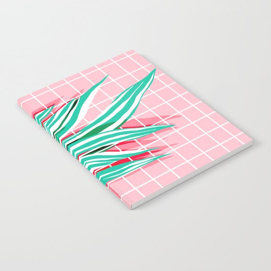 Glam - pop art memphis neon house plants throwback retro 80s style cool brooklyn style minimalism Notebook