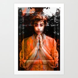 Pray Art Print | Montaje, Hdr, Digital Manipulation, Digital, Dangarcab, Retouching, Double Exposure, Color, Photo 