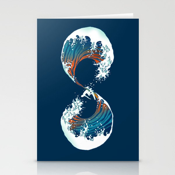 The Wave is forever Stationery Cards