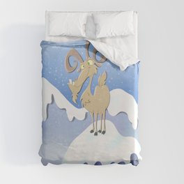 Mountain Goat Duvet Cover