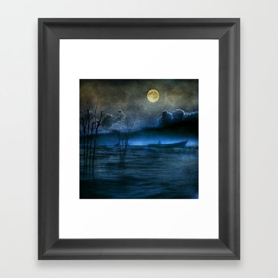 Trip in the dark II Framed Art Print