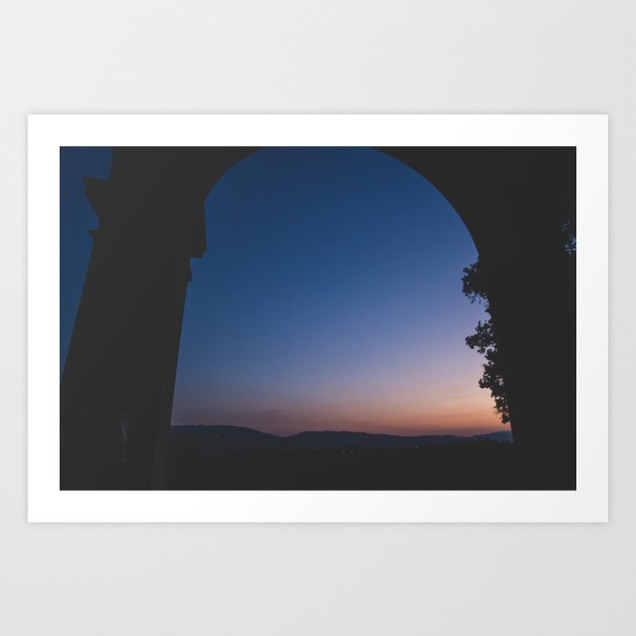 Evening Sky Tuscany, Italy/ Travel Photography/ Art Print Art Print