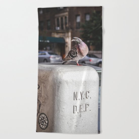 NYC Pigeon Beach Towel