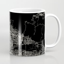 San Bernardino USA - City Map - Black and White Aesthetic Mug
