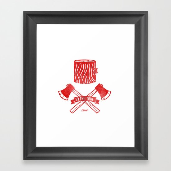 Swing True Framed Art Print