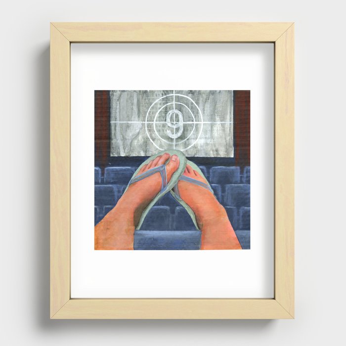 Summer Movies Recessed Framed Print