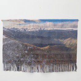 Early snow in Asturias Mountains - Pajares Pass Wall Hanging