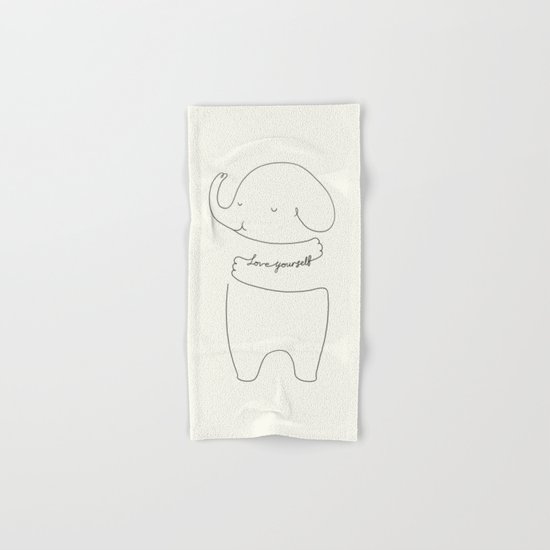 Love Yourself Ele Hand & Bath Towel
