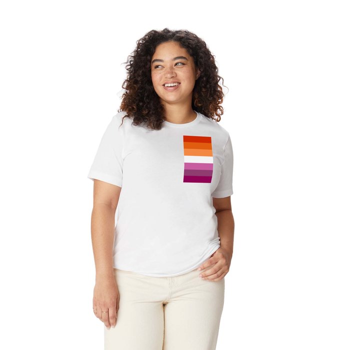 Lesbian flag shirt 2025