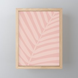 Palm Leaf Neutral - Abstract Tropical Leaf Framed Mini Art Print