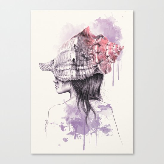 Inside my shell Canvas Print
