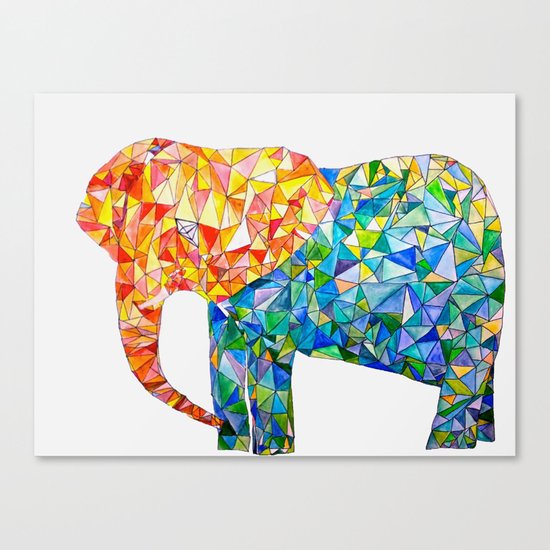 acute elephant Canvas Print