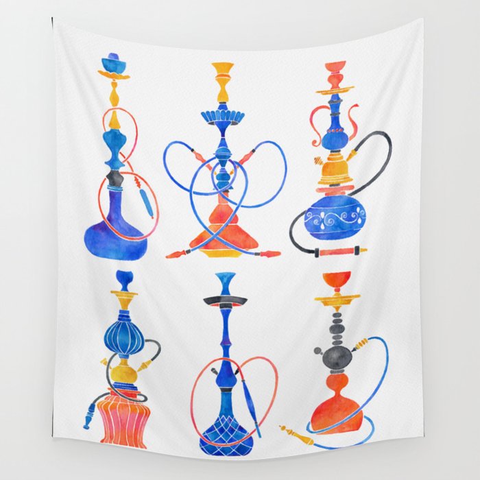 A Lot Can Happen Over Shisha  Wall Tapestry
