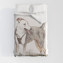 Playful Pup Duvet Cover