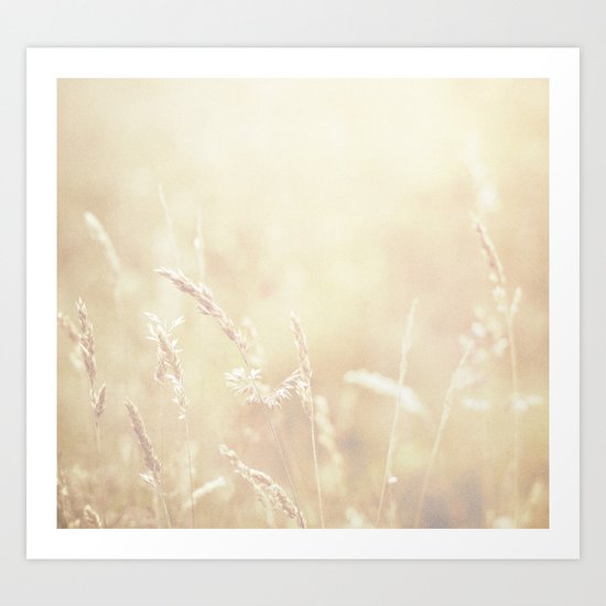 Lets make hay whilst the sun shines Art Print
