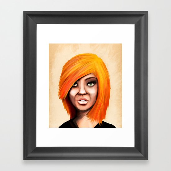 Blonde Framed Art Print