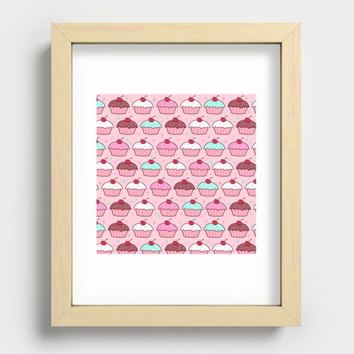 Just Cupcakes Recessed Framed Print