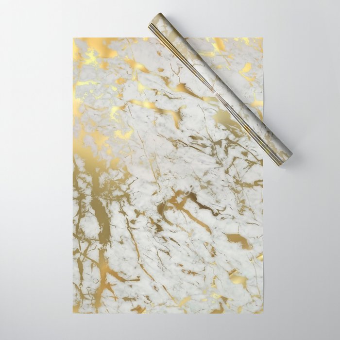 Gold marble Wrapping Paper