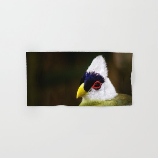 White Crested Turaco Hand & Bath Towel
