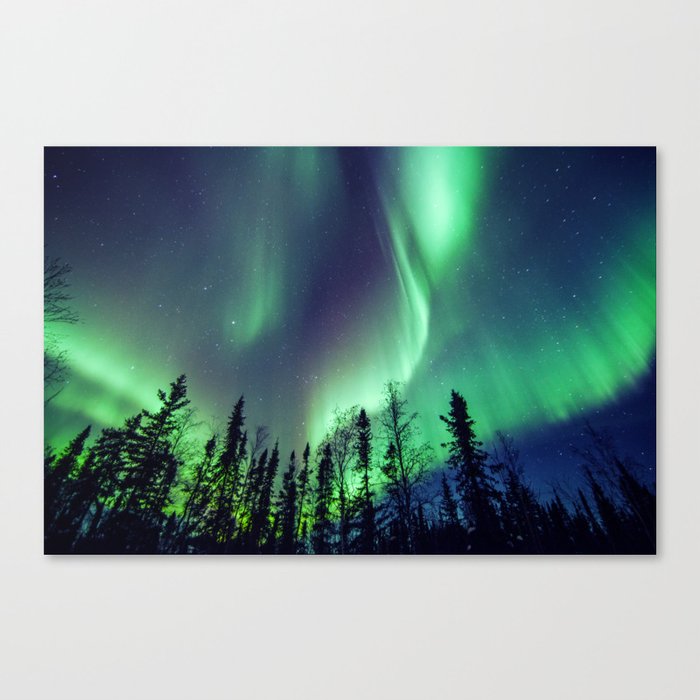 Northern Lights in Yellowknife Canvas Print